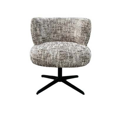 Stoel Alexis Brown Omara - draaipoot - depauwwonen