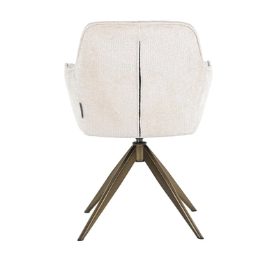 Stoel Aline White Chenille - brandvertragend by Richmond Interiors