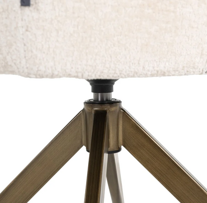 Stoel Aline White Chenille - brandvertragend - depauwwonen