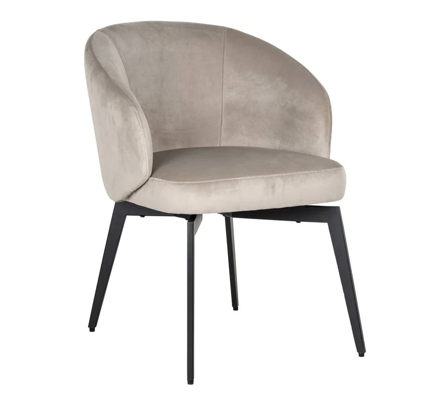 Stoel Amphara Khaki Velvet - depauwwonen