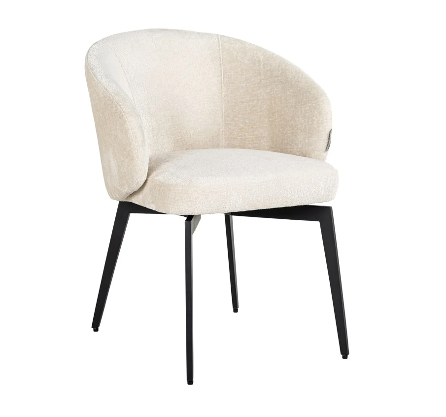 Stoel Amphara White Chenille - depauwwonen