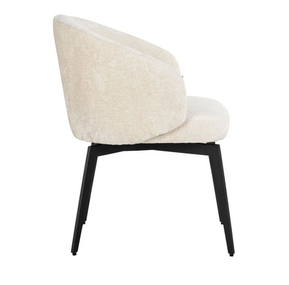 Stoel Amphara White Chenille - depauwwonen