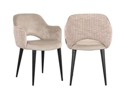 Stoel Giovanna Khaki/Rose - depauwwonen