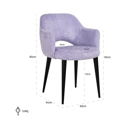 Stoel Giovanni Lovely Lavender - depauwwonen
