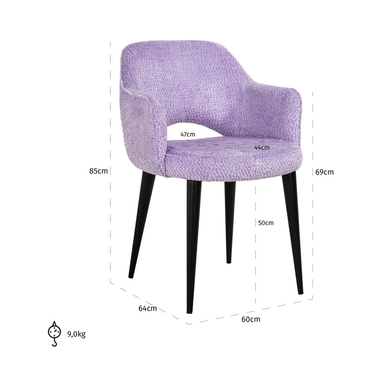 Stoel Giovanni Lovely Lavender - depauwwonen