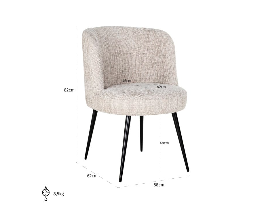 Stoel Morton Natural Renegade - depauwwonen