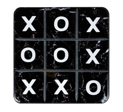 Tic tac toe Trixi - zwart / wit by Richmond Interiors
