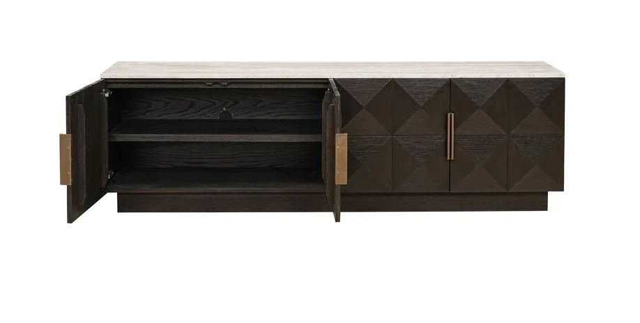 TV-meubel Claremont bruin - 4 deuren by Richmond Interiors