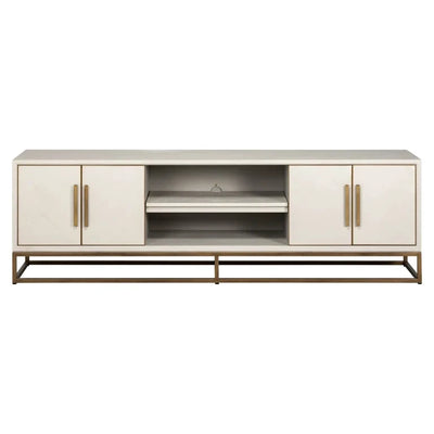 TV-meubel Whitebone Brass 4-deurs by Richmond Interiors