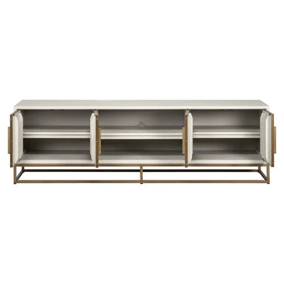 TV-meubel Whitebone Brass 4-deurs by Richmond Interiors