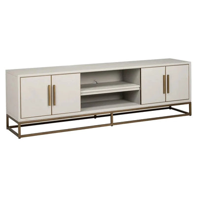 TV-meubel Whitebone Brass 4-deurs by Richmond Interiors