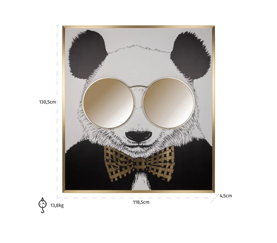 Wandkunst Shiny Panda - depauwwonen