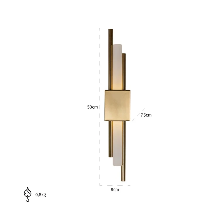 Wandlamp Mylas Goud by Richmond Interiors