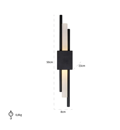 Wandlamp Mylas Zwart by Richmond Interiors