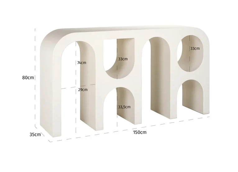 Wandtafel Bloomstone 150x80 by Richmond Interiors