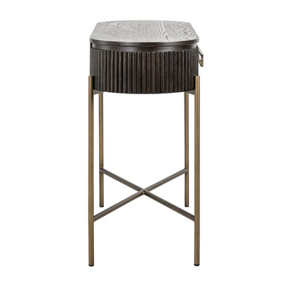 Wandtafel Luxor bruin - 1 lade - depauwwonen