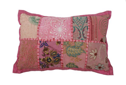 Kussen India Patchwork 30x20cm in 6 kleuren. - depauwwonen