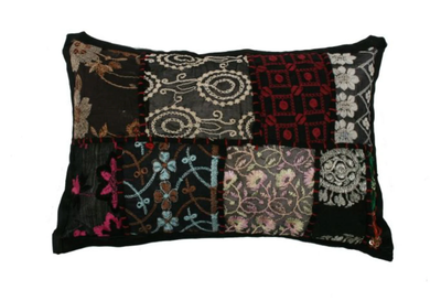 Kussen India Patchwork 30x20cm in 6 kleuren. by Rocaflor