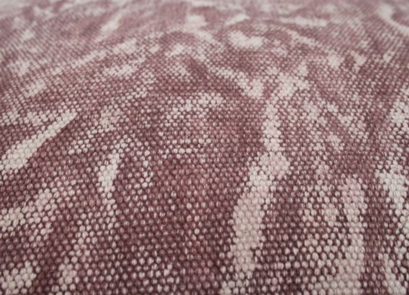 Kussen Blokprint Oud Roze 50x50cm - depauwwonen