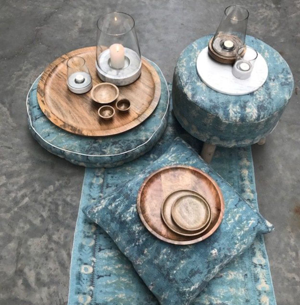 Krukje Katoen Zeeblauw - depauwwonen