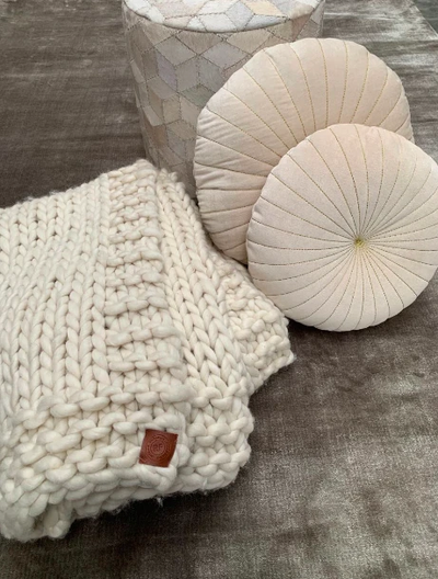 Vloerkleed Tencel rond laagpolig grijs bruin - in 4 maten by Rocaflor