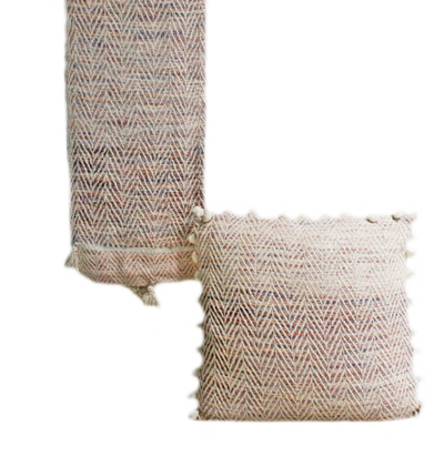 Plaid katoen roze tinten Pompom by Rocaflor