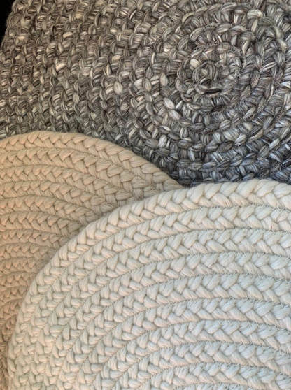 Vloerkleed rond Nieuw Zeeland wol beige - in  3 maten - depauwwonen