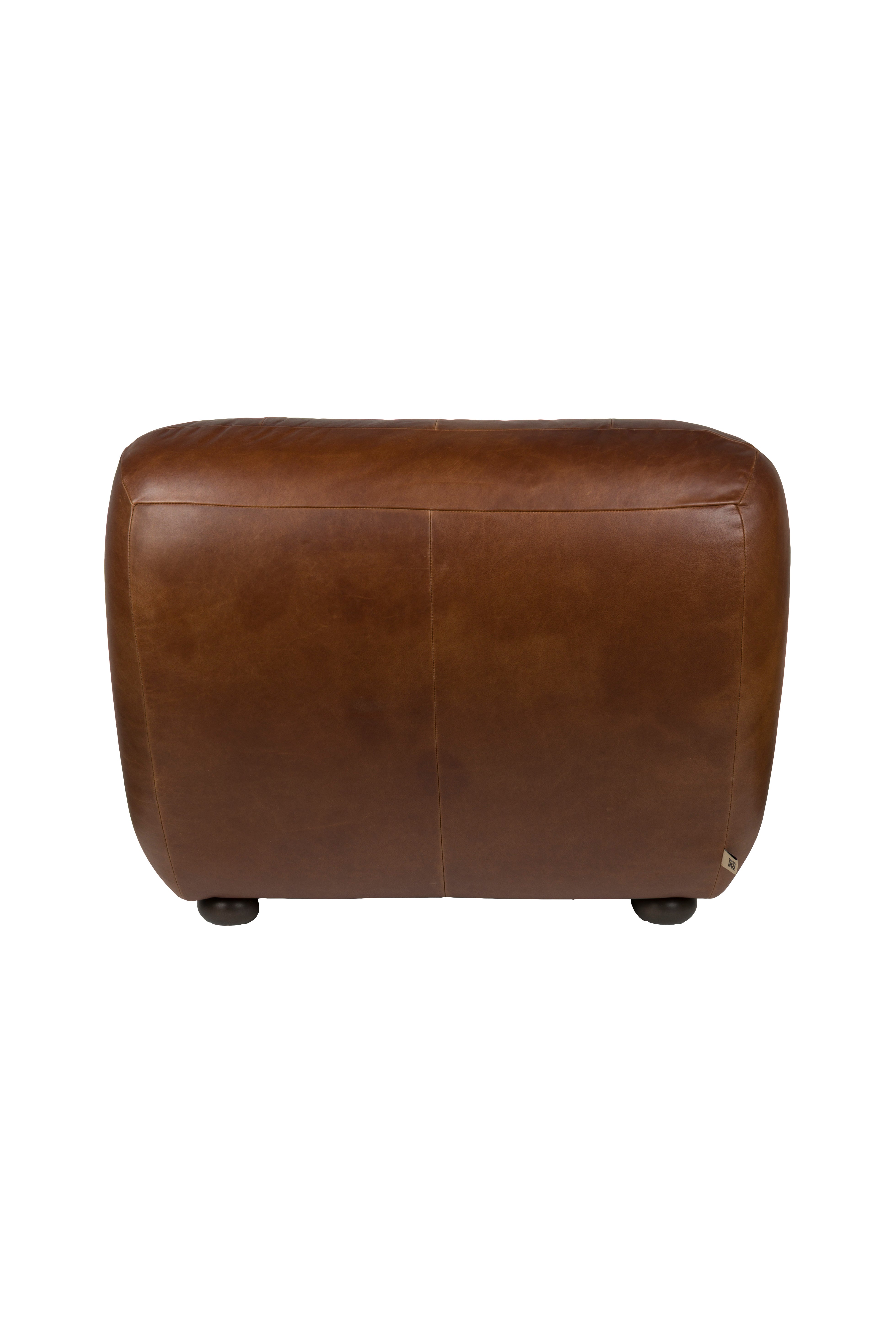 Lounge Chair Wyatt Wax Leather Chocolate