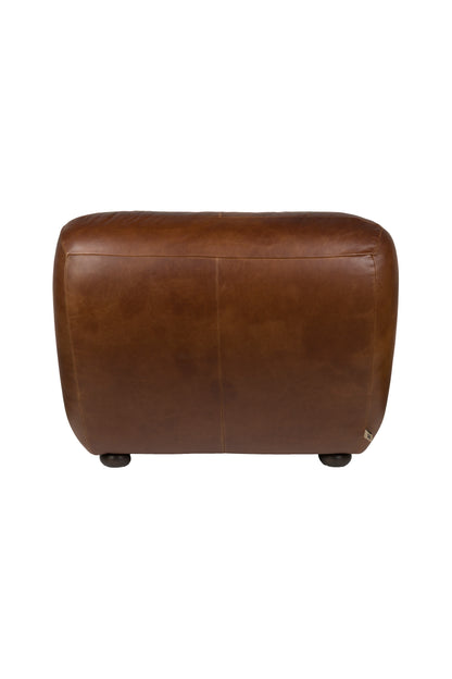 Lounge Chair Wyatt Wax Leather Chocolate