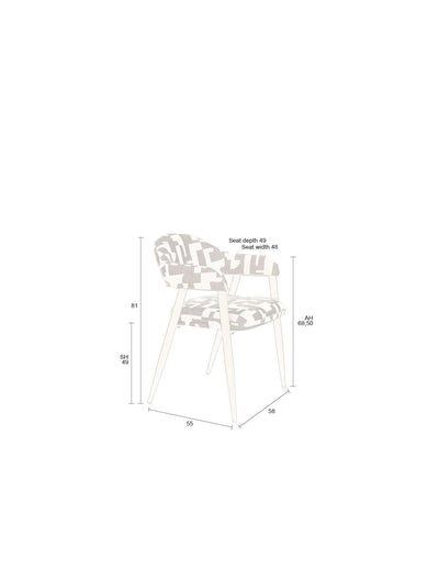 Eetkamerstoel Miyo by Dutchbone