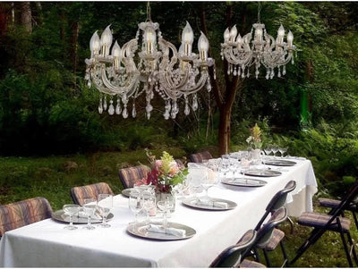 Buitenkroonluchter Utah Outdoor 8L – Luxe Buiten Hanglamp met 8 Lichtpunten by Searchlight