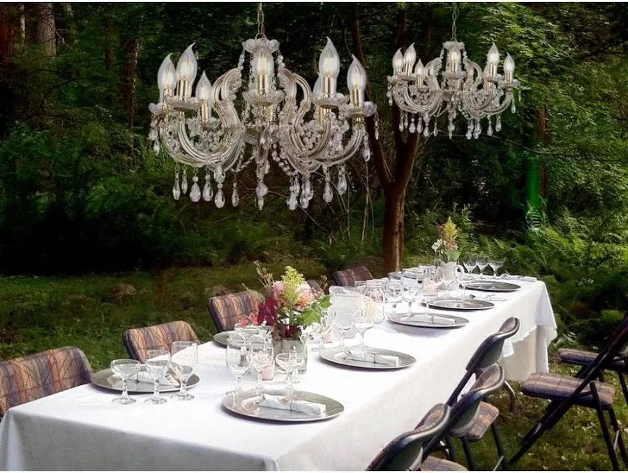 Buitenkroonluchter Utah Outdoor 8L – Luxe Buiten Hanglamp met 8 Lichtpunten by Searchlight