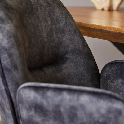 Eetkamerstoel Nova | Antraciet | Set van 2 by Starfurn