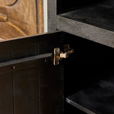 Boekenkast Brussels Black | 5 compartments - 2 doors by Starfurn