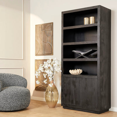 Boekenkast Brussels Black | 90 cm by Starfurn