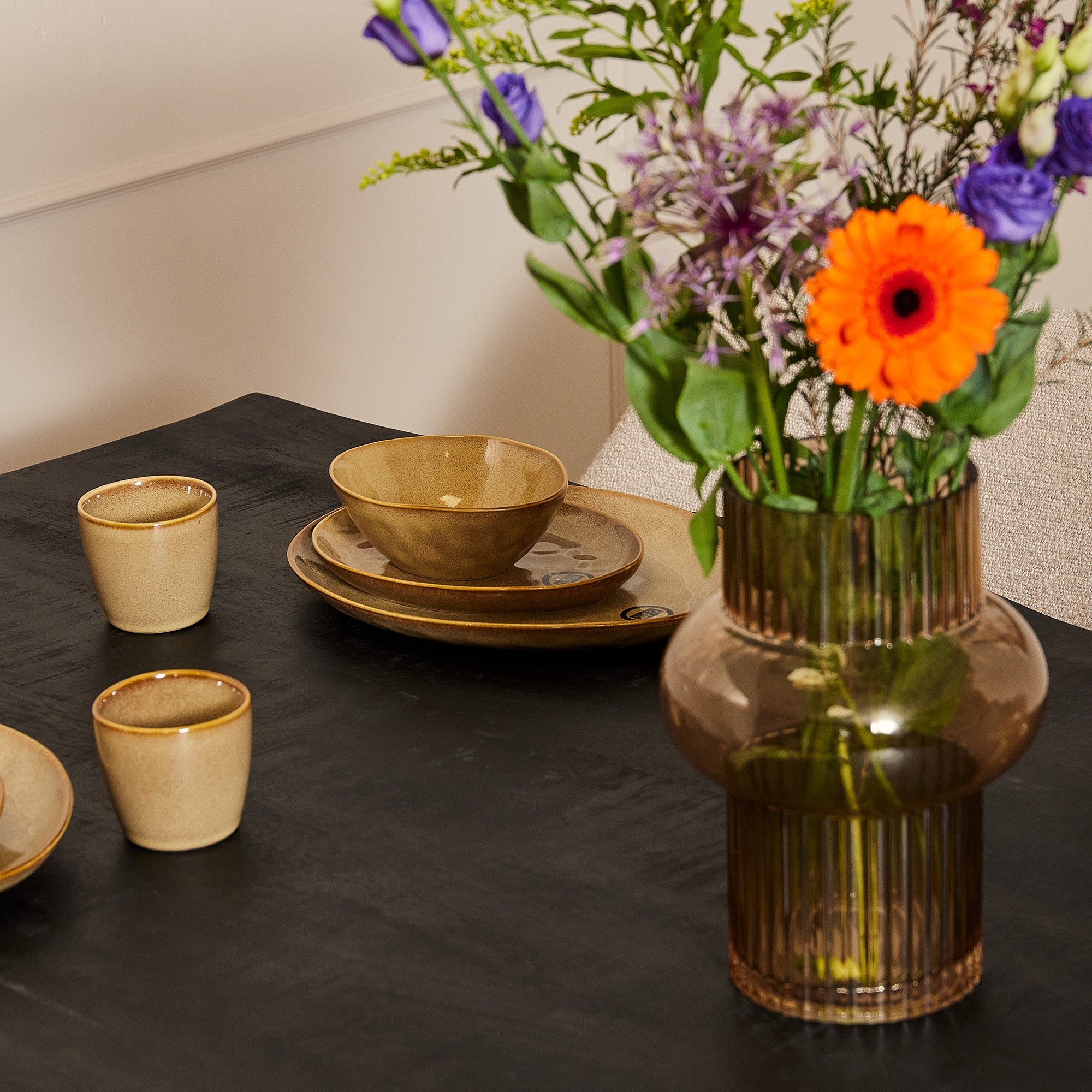 Boomstam eettafel Boston Black | 180 cm - depauwwonen