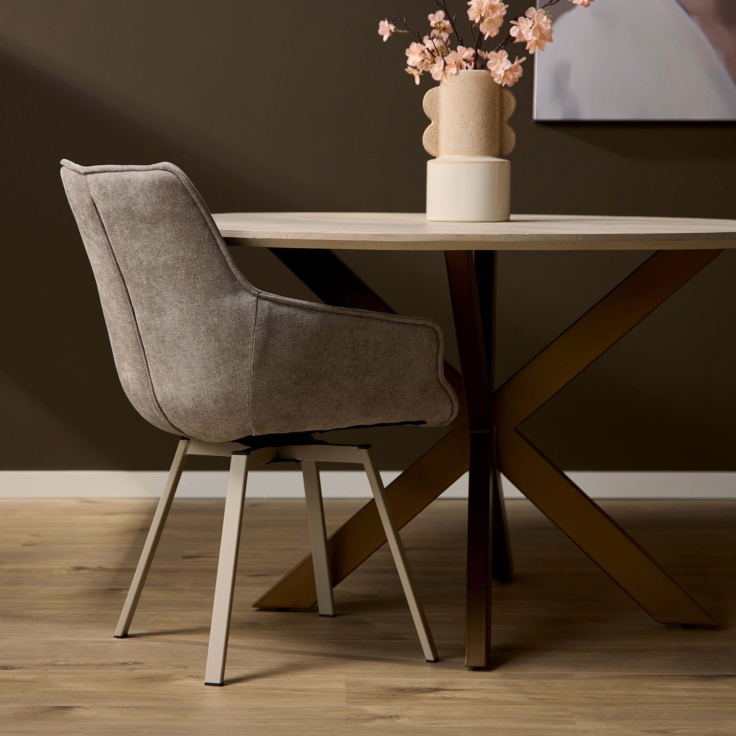 Eetkamerstoel Mees | Taupe - depauwwonen