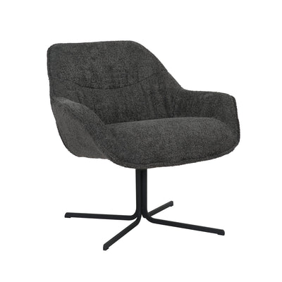 Fauteuil Mila | Donkergrijs by Starfurn