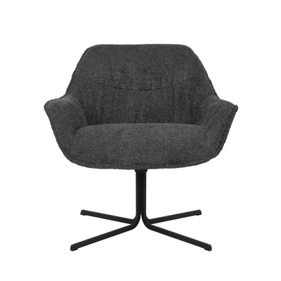 Fauteuil Mila | Donkergrijs by Starfurn