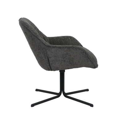 Fauteuil Mila | Donkergrijs by Starfurn