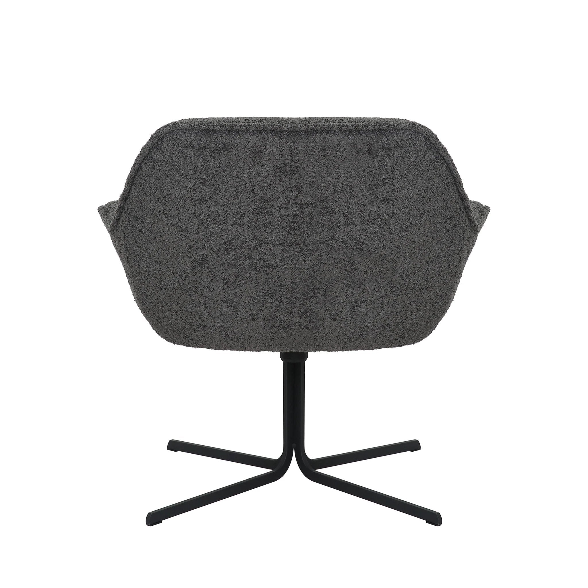 Fauteuil Mila | Donkergrijs by Starfurn