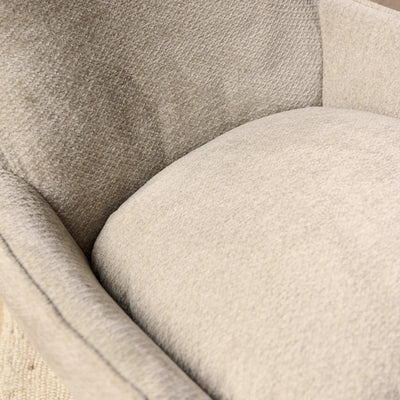 Fauteuil Olivia met voetenbankje | Taupe by Starfurn