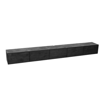 Zwevend Tv meubel Vision Black | 280 cm by Starfurn