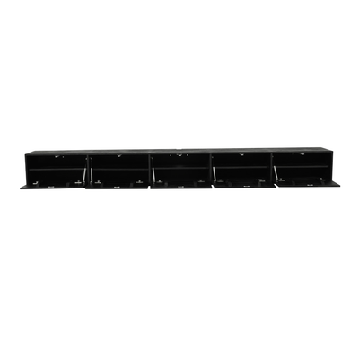 Zwevend Tv meubel Vision Black | 280 cm by Starfurn