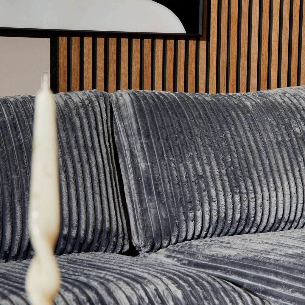 MySofa hoekbank Teddy | Antraciet | Divan Links + 2,5 zits by Starfurn