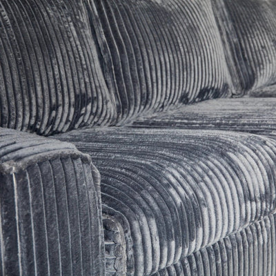 MySofa hoekbank Teddy | Antraciet | Divan Links + 2,5 zits by Starfurn
