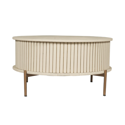 Salontafel Madison Sand | 80 cm | Rond by Starfurn