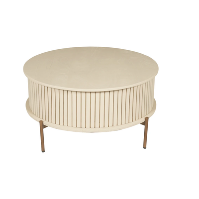 Salontafel Madison Sand | 80 cm | Rond by Starfurn