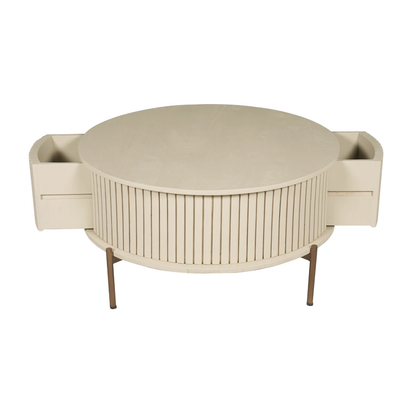 Salontafel Madison Sand | 80 cm | Rond by Starfurn