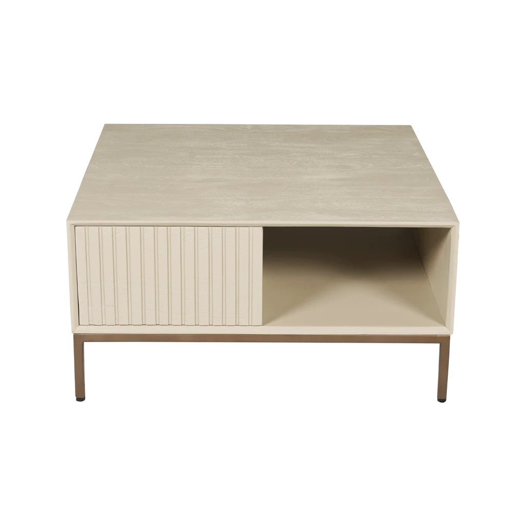 Salontafel Madison Sand | 80 cm | Vierkant by Starfurn